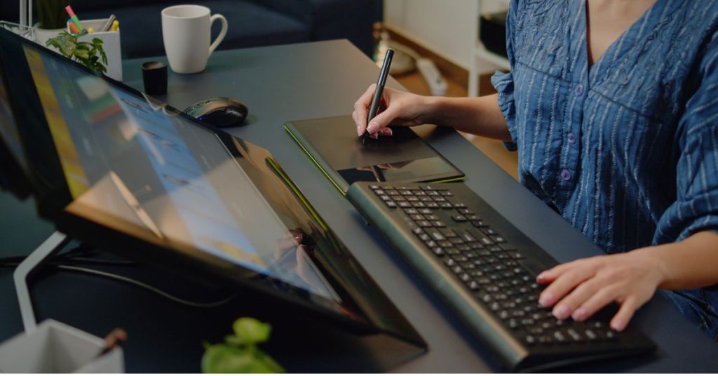 Image of a woman doing Event Planning